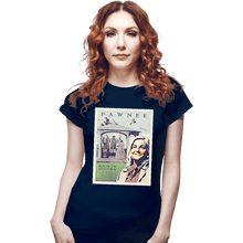 Load image into Gallery viewer, Shirts Fitted Shirts, Woman / Small / Navy Explore Pawnee