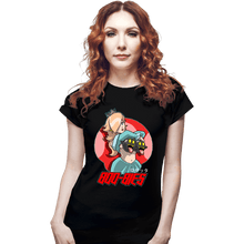 Load image into Gallery viewer, Daily_Deal_Shirts Fitted Shirts, Woman / Small / Black Rosalina Boos