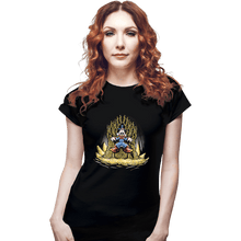 Load image into Gallery viewer, Shirts Fitted Shirts, Woman / Small / Black Gold Throne