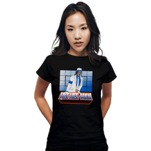 Load image into Gallery viewer, Daily_Deal_Shirts Fitted Shirts, Woman / Small / Black Hee-Hee-Man