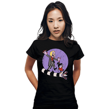 Load image into Gallery viewer, Daily_Deal_Shirts Fitted Shirts, Woman / Small / Black Beetle And Girl