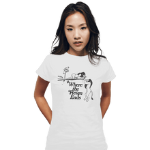 Load image into Gallery viewer, Shirts Fitted Shirts, Woman / Small / White Where The Reign Ends