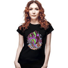 Load image into Gallery viewer, Shirts Fitted Shirts, Woman / Small / Black EVA 01 Ornate
