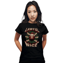 Load image into Gallery viewer, Shirts Fitted Shirts, Woman / Small / Black Lawful Nice Christmas