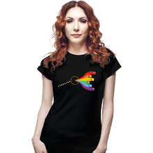 Load image into Gallery viewer, Daily_Deal_Shirts Fitted Shirts, Woman / Small / Black The Dark Side Of The Maze