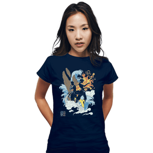 Shirts Fitted Shirts, Woman / Small / Navy Two Avatars