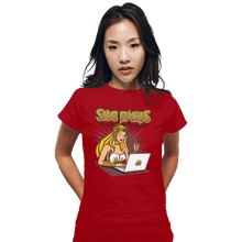 Load image into Gallery viewer, Shirts Fitted Shirts, Woman / Small / Red She Rants