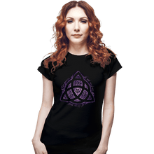 Load image into Gallery viewer, Daily_Deal_Shirts Fitted Shirts, Woman / Small / Black The Three Witches