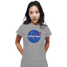 Load image into Gallery viewer, Daily_Deal_Shirts Fitted Shirts, Woman / Small / Sports Grey Nasa Doge