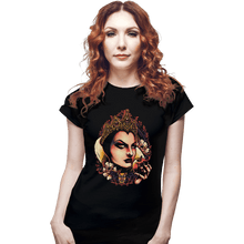 Load image into Gallery viewer, Daily_Deal_Shirts Fitted Shirts, Woman / Small / Black The Queen Of Envy
