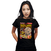 Load image into Gallery viewer, Secret_Shirts Fitted Shirts, Woman / Small / Black Trick R Wheat!