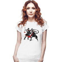 Load image into Gallery viewer, Daily_Deal_Shirts Fitted Shirts, Woman / Small / White The Final Lesson Sumi-e