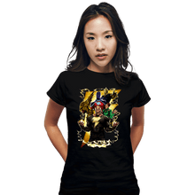 Load image into Gallery viewer, Daily_Deal_Shirts Fitted Shirts, Woman / Small / Black Pumped Thunder