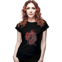 Load image into Gallery viewer, Shirts Fitted Shirts, Woman / Small / Black Carnage Art