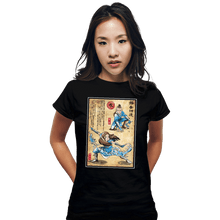 Load image into Gallery viewer, Daily_Deal_Shirts Fitted Shirts, Woman / Small / Black Water Tribe Master Woodblock