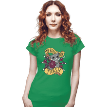 Load image into Gallery viewer, Shirts Fitted Shirts, Woman / Small / Irish Green My Rolls Are Trash