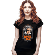 Load image into Gallery viewer, Shirts Fitted Shirts, Woman / Small / Black Ludwig Van