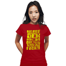 Load image into Gallery viewer, Daily_Deal_Shirts Fitted Shirts, Woman / Small / Red 1234 Omb