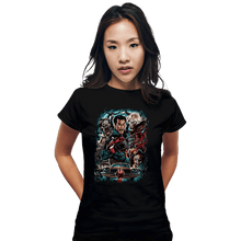 Load image into Gallery viewer, Secret_Shirts Fitted Shirts, Woman / Small / Black Kicking The Devil!