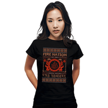 Load image into Gallery viewer, Shirts Fitted Shirts, Woman / Small / Black Fire Nation Ugly Sweater