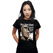 Load image into Gallery viewer, Daily_Deal_Shirts Fitted Shirts, Woman / Small / Black Hey Dum Dum