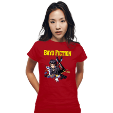 Load image into Gallery viewer, Secret_Shirts Fitted Shirts, Woman / Small / Red Bayo Fiction