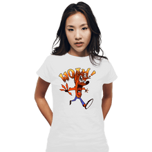 Load image into Gallery viewer, Shirts Fitted Shirts, Woman / Small / White Whoa!