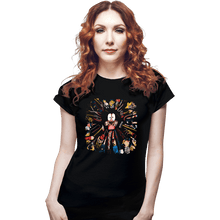 Load image into Gallery viewer, Daily_Deal_Shirts Fitted Shirts, Woman / Small / Black Courage Wick