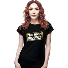 Load image into Gallery viewer, Shirts Fitted Shirts, Woman / Small / Black The High Ground