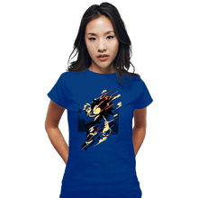 Load image into Gallery viewer, Daily_Deal_Shirts Fitted Shirts, Woman / Small / Royal Blue Fastest Dude