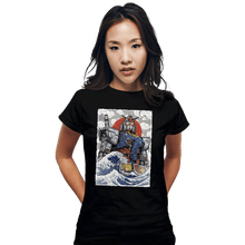 Load image into Gallery viewer, Daily_Deal_Shirts Fitted Shirts, Woman / Small / Black Kanagawa RX-78-2
