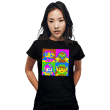 Load image into Gallery viewer, Shirts Fitted Shirts, Woman / Small / Black Pop NES