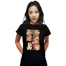 Load image into Gallery viewer, Daily_Deal_Shirts Fitted Shirts, Woman / Small / Black Janet, Dr. Scott, Janet, Brad, Rocky!