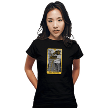 Load image into Gallery viewer, Shirts Fitted Shirts, Woman / Small / Black Tarot The Tower
