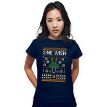 Load image into Gallery viewer, Shirts Fitted Shirts, Woman / Small / Navy A Very Shenron Christmas