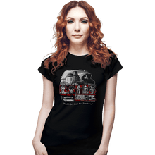 Load image into Gallery viewer, Daily_Deal_Shirts Fitted Shirts, Woman / Small / Black Stay At The Bates Motel