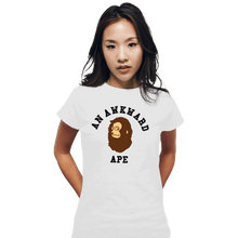Load image into Gallery viewer, Daily_Deal_Shirts Fitted Shirts, Woman / Small / White An Awkward Ape