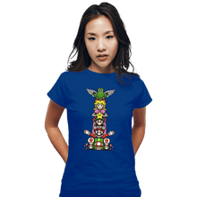 Load image into Gallery viewer, Secret_Shirts Fitted Shirts, Woman / Small / Royal Blue Totem Of Heroes