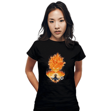 Load image into Gallery viewer, Shirts Fitted Shirts, Woman / Small / Black The Angry Super Saiyan