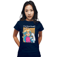 Load image into Gallery viewer, Shirts Fitted Shirts, Woman / Small / Navy Save Myself