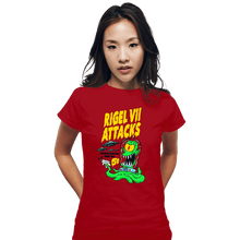 Load image into Gallery viewer, Last_Chance_Shirts Fitted Shirts, Woman / Small / Red Rigel 7 Attacks