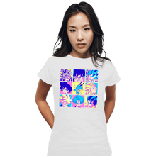 Load image into Gallery viewer, Shirts Fitted Shirts, Woman / Small / White Saiyan Colors