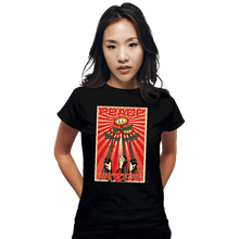 Load image into Gallery viewer, Shirts Fitted Shirts, Woman / Small / Black Superior Fire Flower