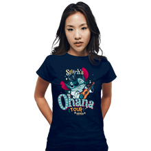 Load image into Gallery viewer, Daily_Deal_Shirts Fitted Shirts, Woman / Small / Navy Ohana Tour