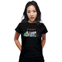 Load image into Gallery viewer, Shirts Fitted Shirts, Woman / Small / Black Horror Fiends