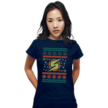 Load image into Gallery viewer, Secret_Shirts Fitted Shirts, Woman / Small / Navy Ugly Metroid