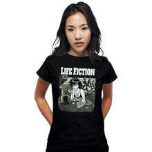 Load image into Gallery viewer, Shirts Fitted Shirts, Woman / Small / Black Life Fiction