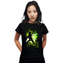 Load image into Gallery viewer, Shirts Fitted Shirts, Woman / Small / Black Cosmic Might Guy