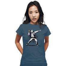 Load image into Gallery viewer, Daily_Deal_Shirts Fitted Shirts, Woman / Small / Indigo Blue Touchdown