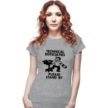 Load image into Gallery viewer, Daily_Deal_Shirts Fitted Shirts, Woman / Small / Sports Grey Technical Difficulties